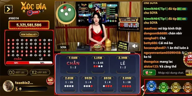 Xóc Dĩa Go88 Game Đổi Thưởng Số 1 Việt Nam Các cửa cược tại Xóc Dĩa Go88