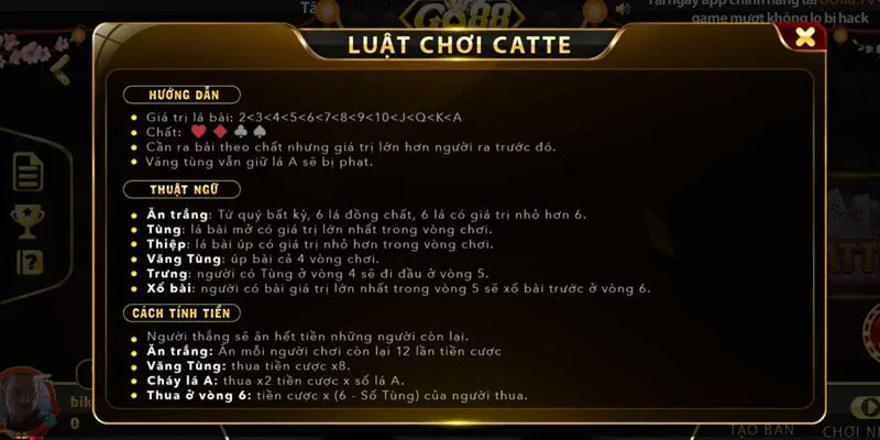 Khám Phá Game bài Cát tê - Catte Go88 Hướng dẫn cách chơi Catte Go88