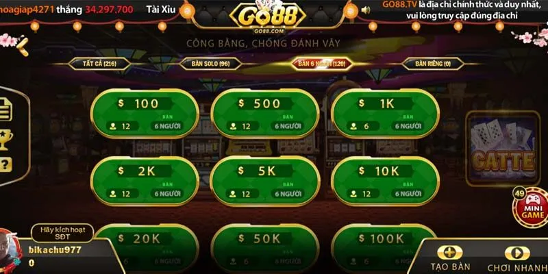 Khám Phá Game bài Cát tê - Catte Go88 Mẹo chơi Catte Go88 bất bại