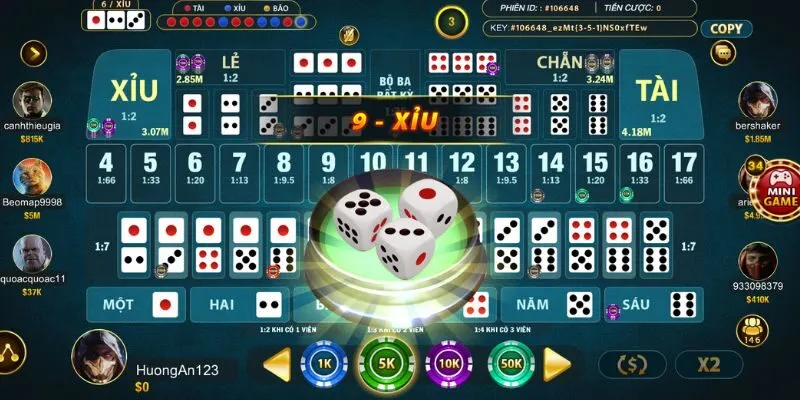 Go88 Tài Xỉu Sicbo Triển Khai 11 Mức Cược Tài Xỉu Sảnh Rồng có tới 11 mức cược khác nhau