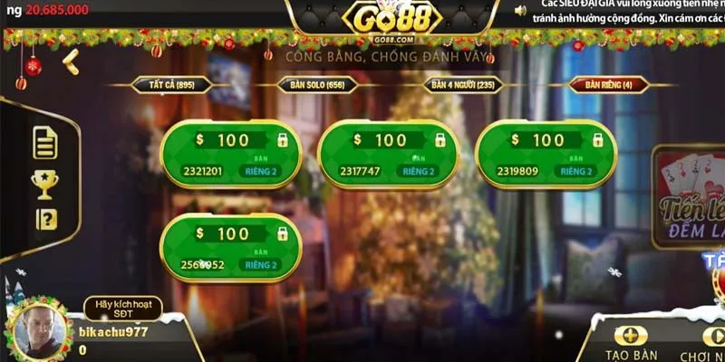 Các Tựa Game Đánh Bài Go88 Hấp Dẫn Nhất Cho Các Cược Thủ Game đánh bài Go88 Tiến Lên Đếm Lá