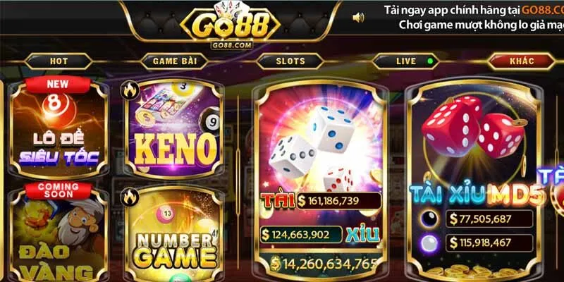 Tận Hưởng Trò Chơi Go88 Phiên Bản 2025 Nhận Ưu Đãi Khủng Giới thiệu về hệ thống trò chơi Go88